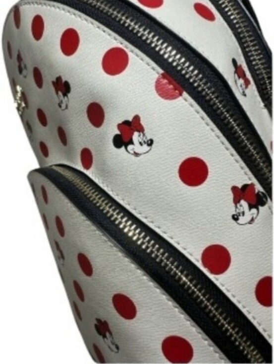 NWOT Disney Parks Kate Spade ♠️ Minnie Mouse Polka Dot White Backpack main image 10
